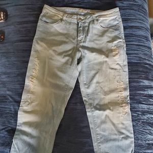 Calvin Klein cropped boyfriend jeans